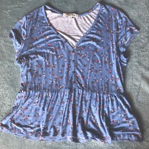 Soft Peplum Style Top - XL